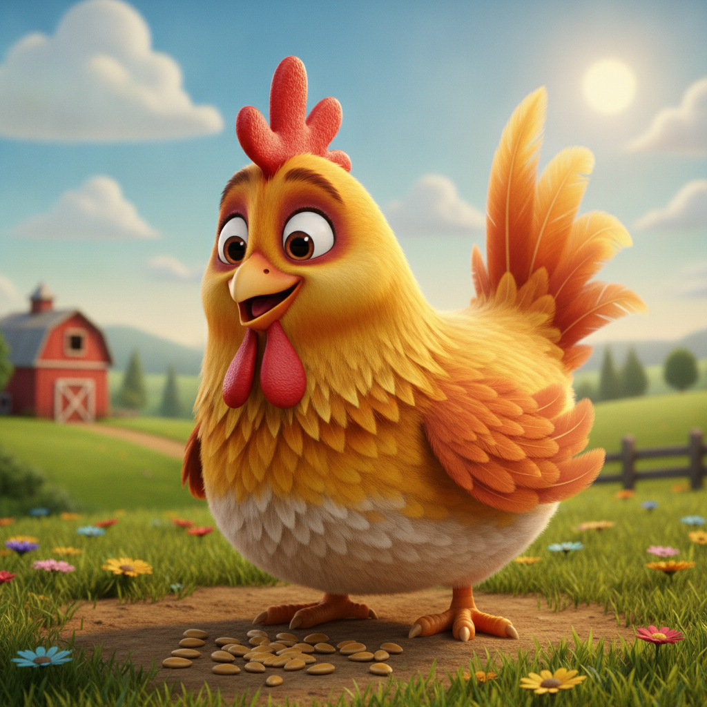 Иллюстрация: Курица 🐔