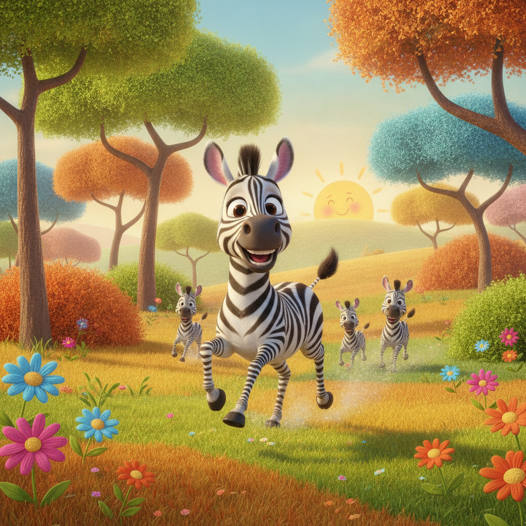 Иллюстрация: Зебра 🦓